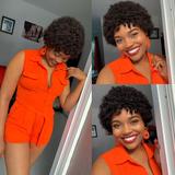 Load image into Gallery viewer, Short Pixie Cut Wig Afro Curly Human Hair Pixie Wigs For Black Women
