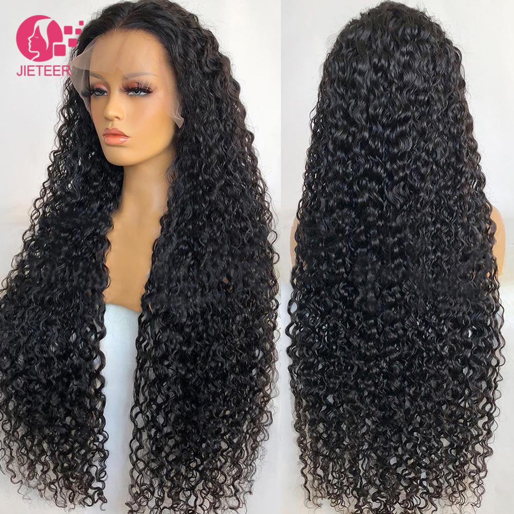 Natural color 13x4 lace wig deep curly wave