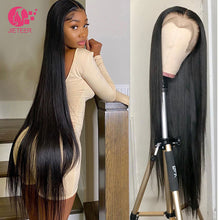 Load image into Gallery viewer, Transparent Lace Human Hair Wigs For Black Women,Brazilian Virgin Hair  Lace Front Wig
