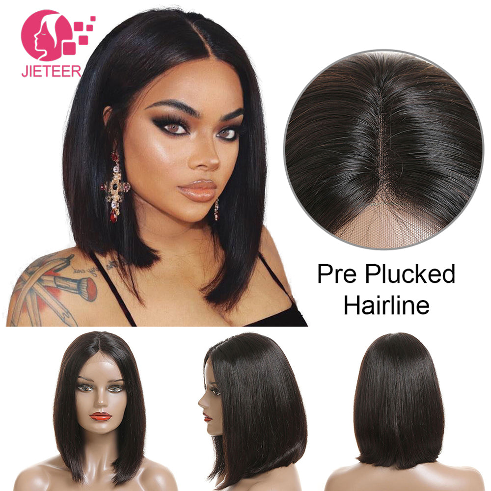 straight Short Bob Lace Front Wigs 13x4 Lace Front Human Hair Wigs