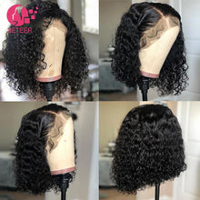Load image into Gallery viewer, curly Short Bob Lace Front Wigs 4x4 Lace Front Human Hair Wigs
